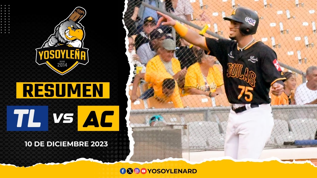 RESUMEN: ÁGUILAS CIBAEÑAS DERROTAN AL LICEY Y SUBEN AL QUINTO LUGAR | 10 DIC 2023