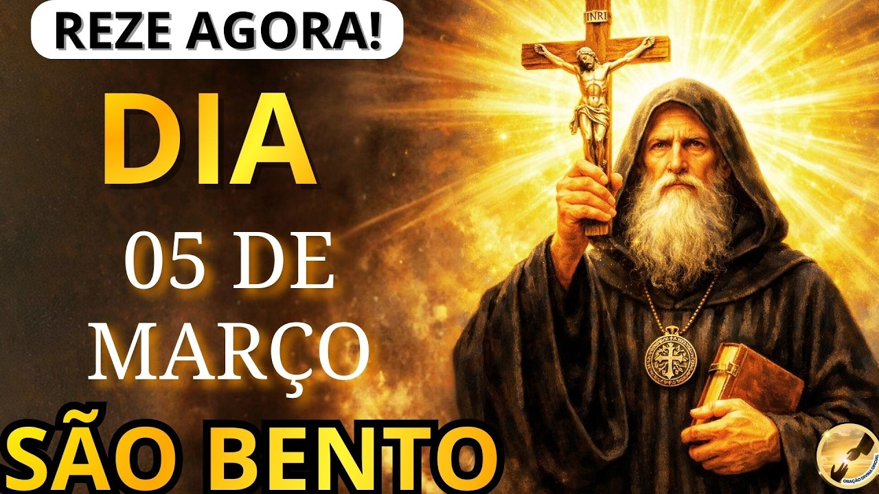 ORAÇÃO DE SÃO BENTO 🙌 QUEM ORA VÊ O MAL CAIR POR TERRA