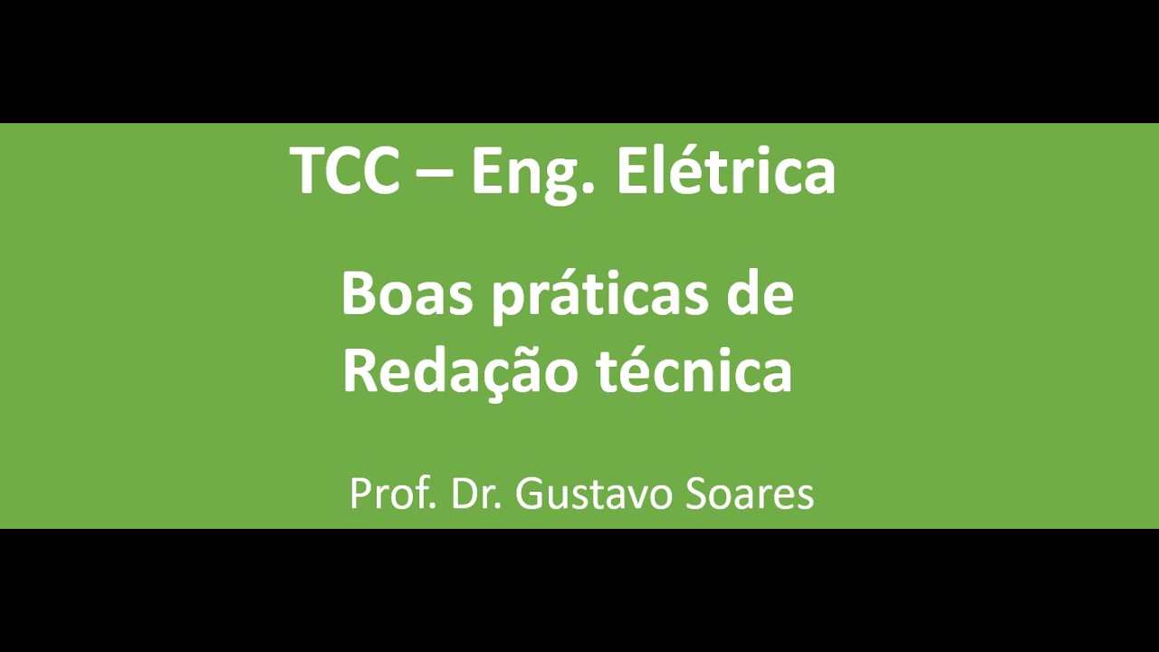 TCC   Boas práticas de redação técnica