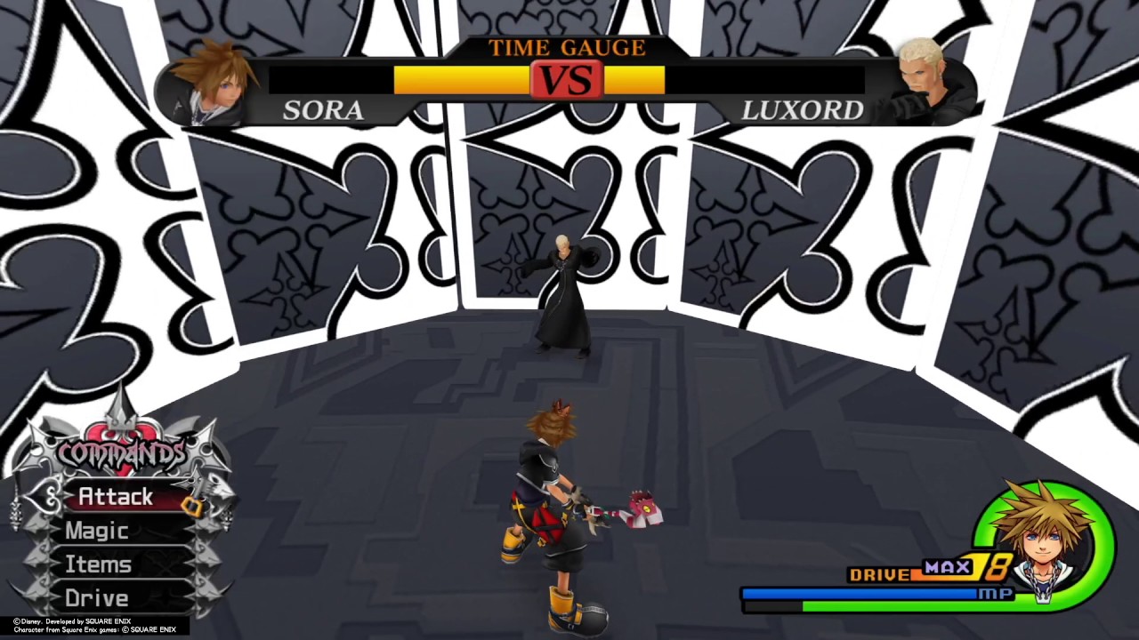 How to beat Luxord in his Data Battle - Kingdom Hearts II