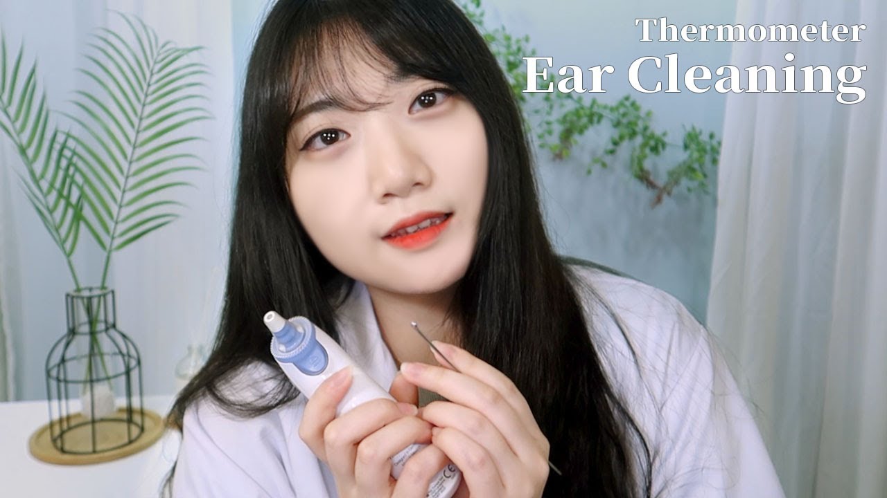 ☾ASMR 간지러워 미치겠는 귀청소 병원 상황극 l 속삭이는 소리, 체온계, 귀소독, 타자소리 l Ear Cleaning RP & Thermometer ASMR