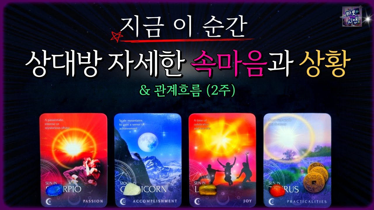 [타로💗] 지금 상대방 자세한 속마음과 상황, 관계 흐름(2주)💖추가 카드 ( 썸, 짝사랑, 재회, 커플, 애매한 관계)