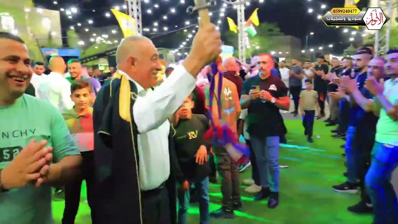 دحيه مميزه للفنان ابو الكايد مع العريس عاصف ريان