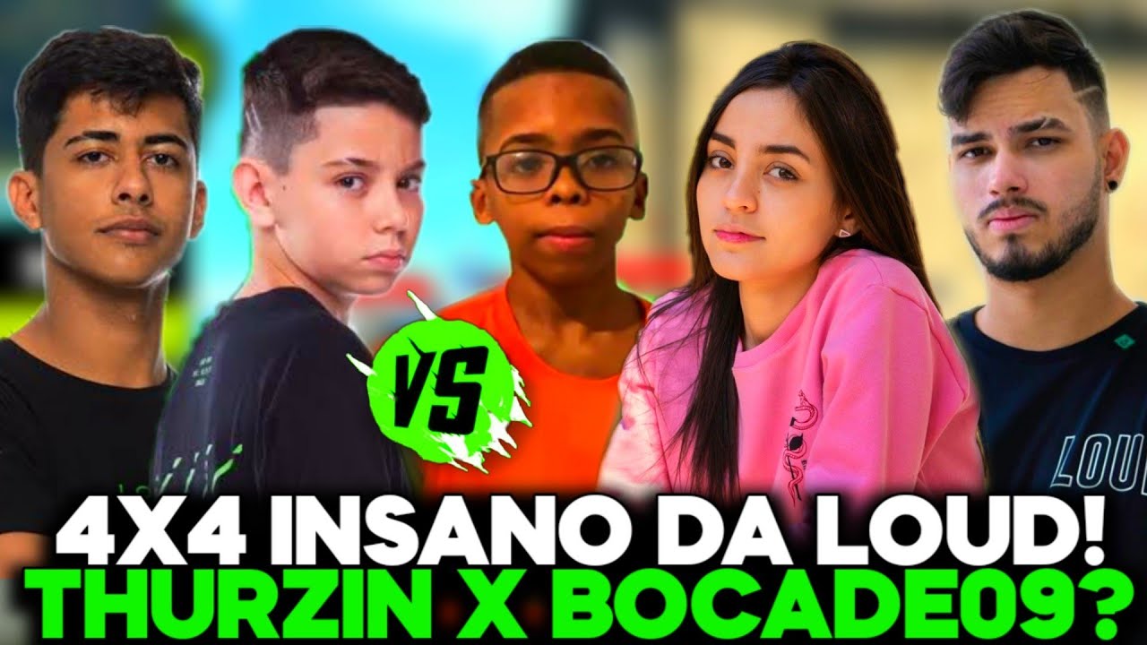 4X4 DA LOUD! THURZIN, GS, BRADOOCK E LEEBOY X BABI, JORDAN, BOCA DE 09 E LZINN! BOCA DE 09 X THURZIN
