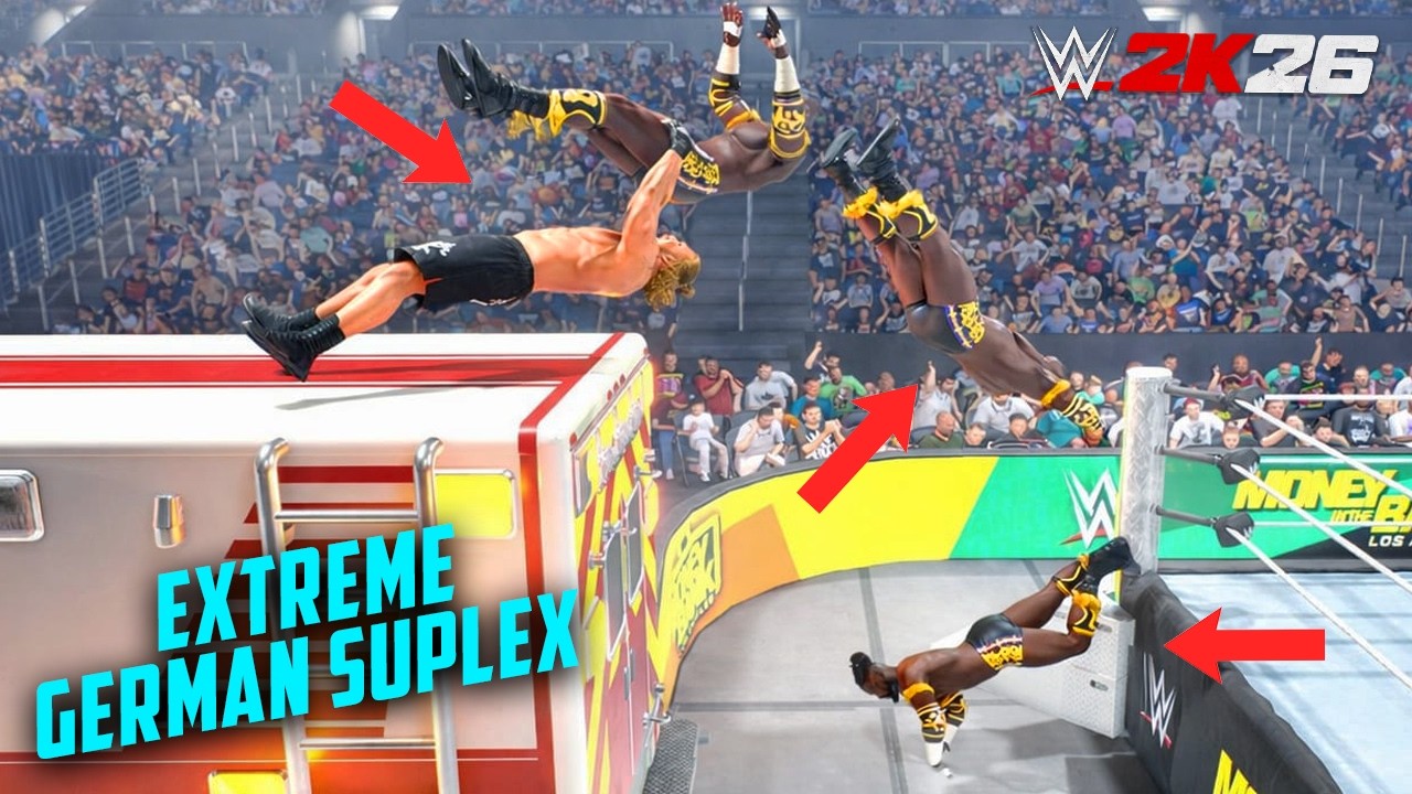 Экстремальный немецкий суплекс (Crazy Ways) в WWE 2K26