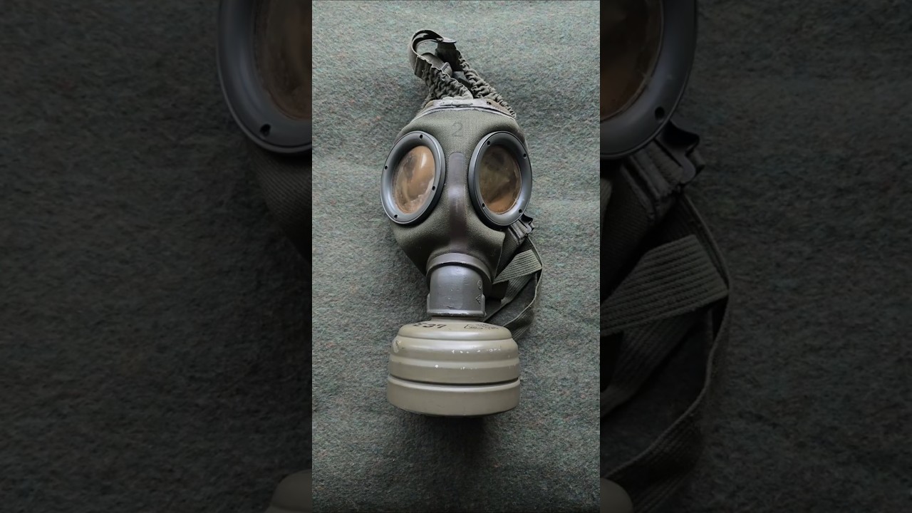 WWII German Army M30 Gas Mask #ww2 #history #germany #reenactment #military