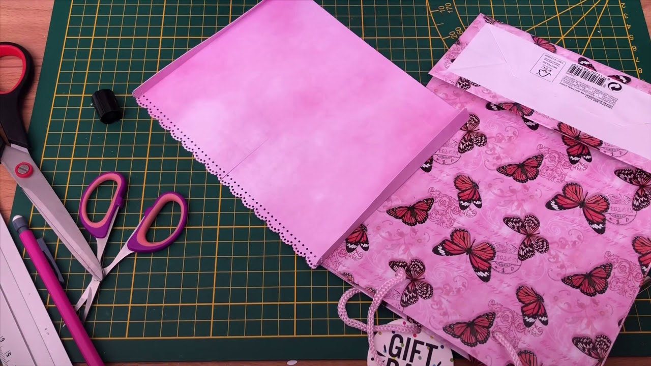 Tuto loaded enveloppe avec un sac cadeau 🌸 mon envoi à Nathalie T.
