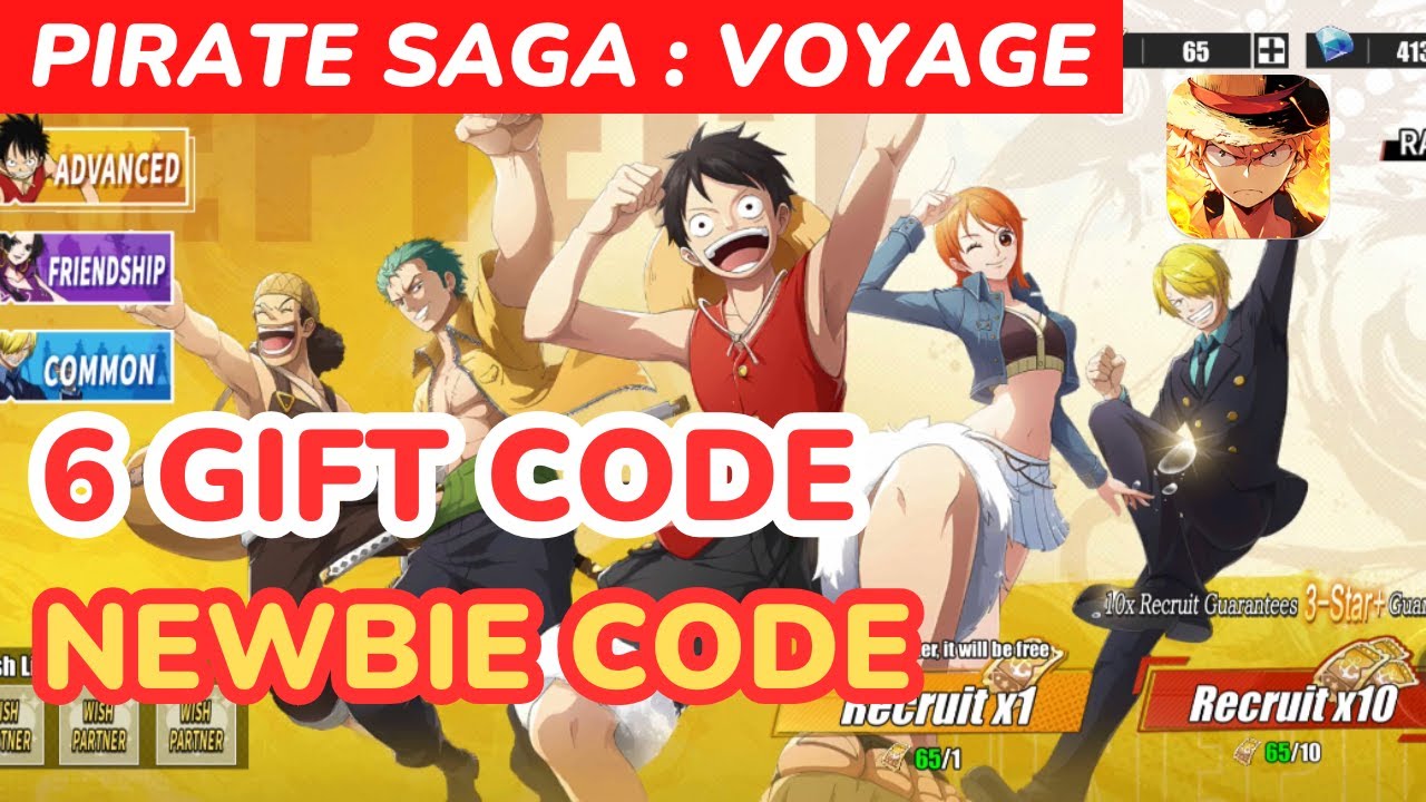 6 NEWBIE GIFT CODE | PIRATE SAGA : VOYAGE