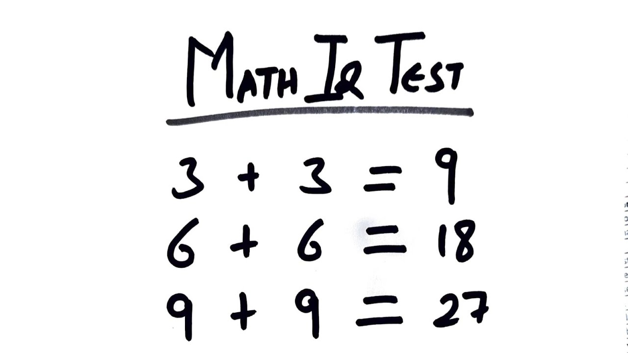 Math IQ Test #mathtest #iqtest