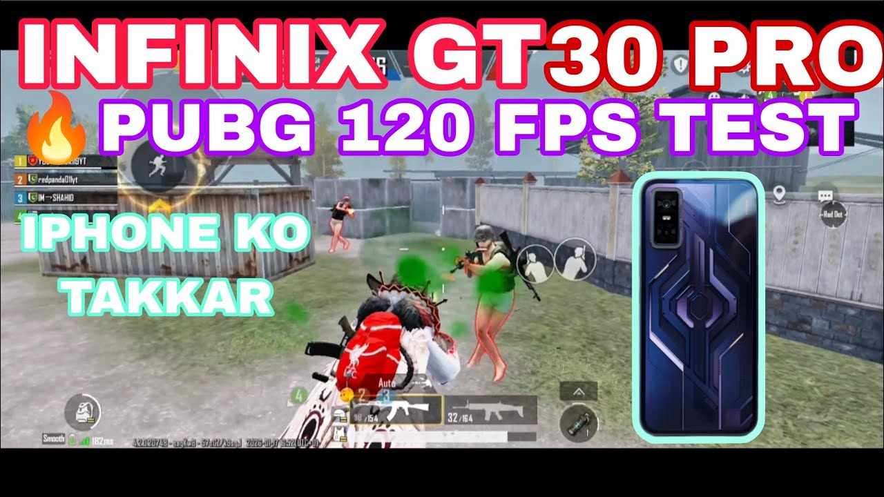 I phone ko takkar infinix gt 30 pro pubg 120 fps test #iphone #infinixgt30pro #pubgtest 