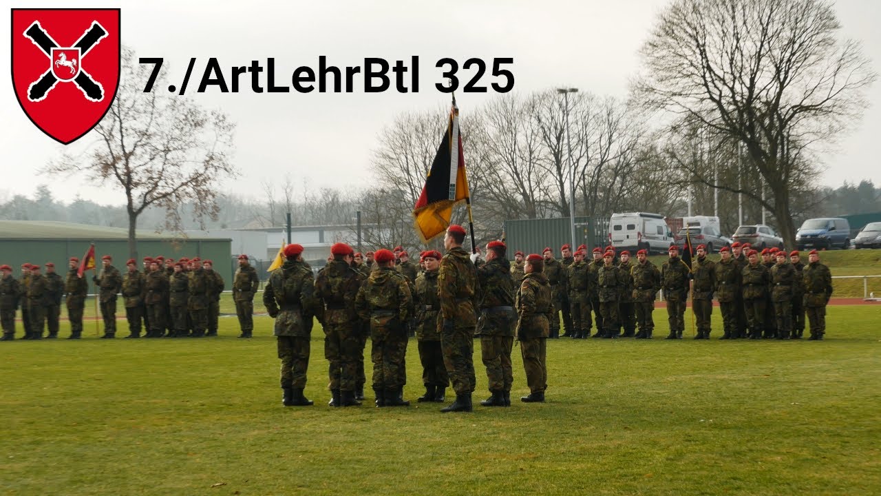 Gelöbnis und Vereidigung 7. Batterie / Artillerielehrbataillon 325 Hindenburg Kaserne in Munster