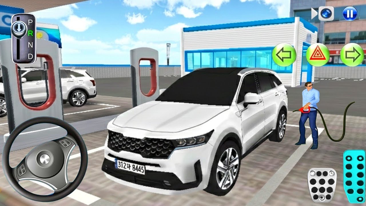 New Kia Sorento Refueling at a Gas Station - 3D Driving Class Android Games 2026 - 3D Gameplay