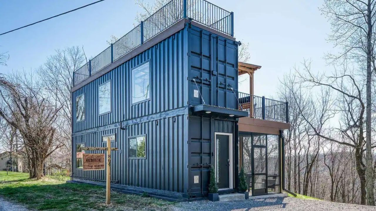 2 40-foot Shipping Container House - Double Story Terraces