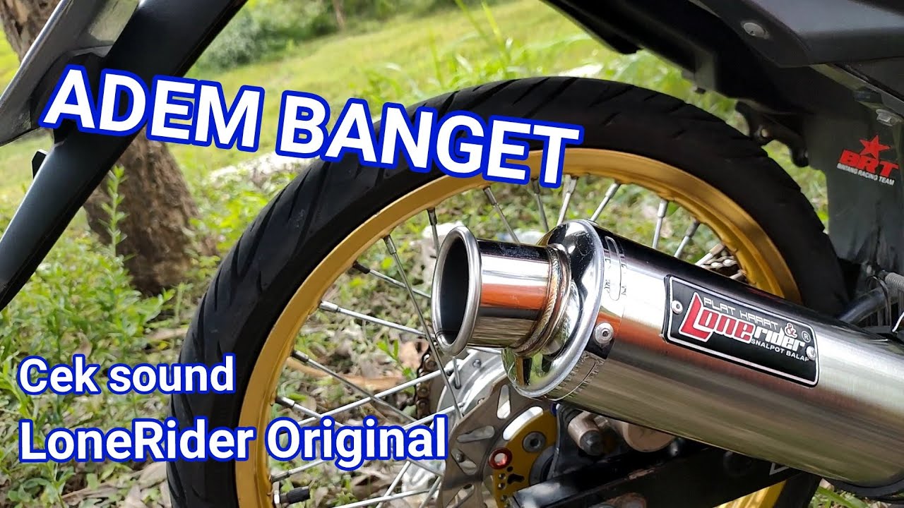 Unboxing & Cek Sound knalpot LONE RIDER Original Satria FU, Adem Banget...