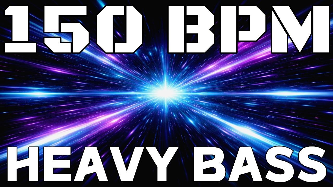 150 BPM Heavy Bass Gym Music – INTENSE Workout Mix (60 Min) Power Training EDM