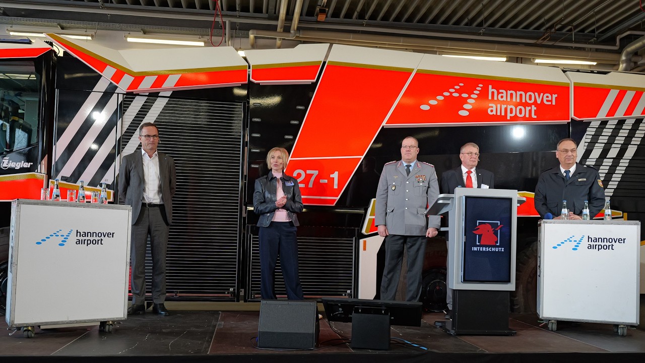 INTERSCHUTZ 2026: Krisenfest auf allen Ebenen – Pressekonferenz & Löschdemo am Hannover Airport
