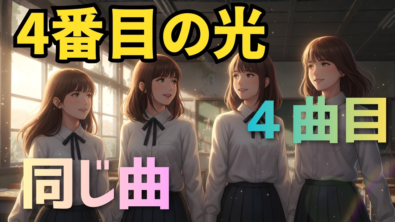 乃木坂46『4番目の光』深夜寄り・内省型バラード（静→爆発）【女性AI Cover】