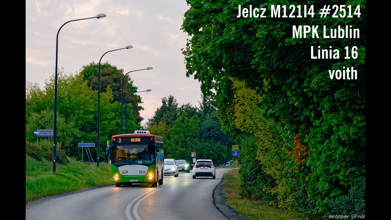 Jelcz M121I4 #2514 MPK Lublin przejazd. Linia 16 MPK Lublin.