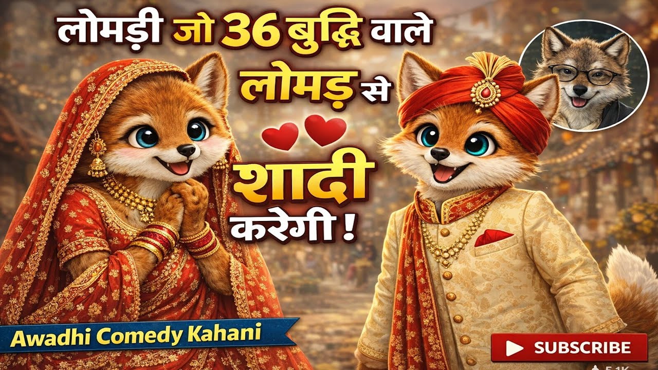 लोमड़ी जो 36 बुद्धि वाले लोमड़ से ही शादी करेगी!