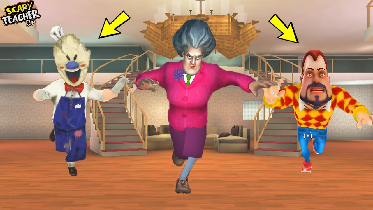 BU İMKANSIZ ! DARK RIDDLE ve ICE SCREAM GELDİ 😱 Scary Teacher Yeni Mod
