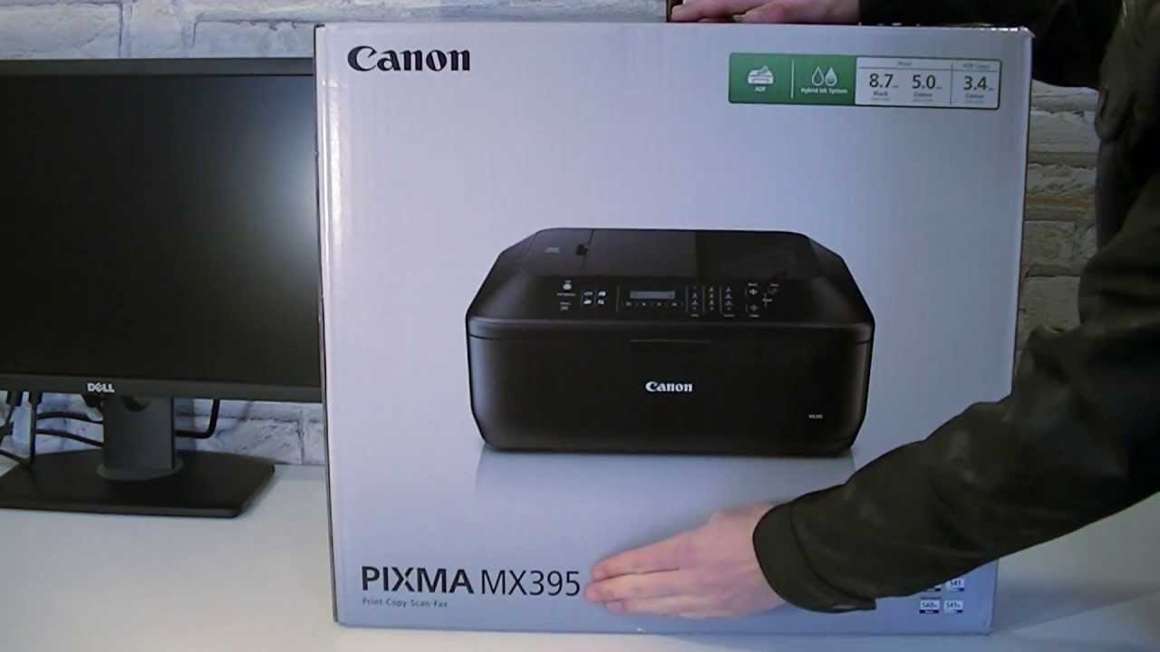 Canon PIXMA MX395 All-In-One Printer Unboxing