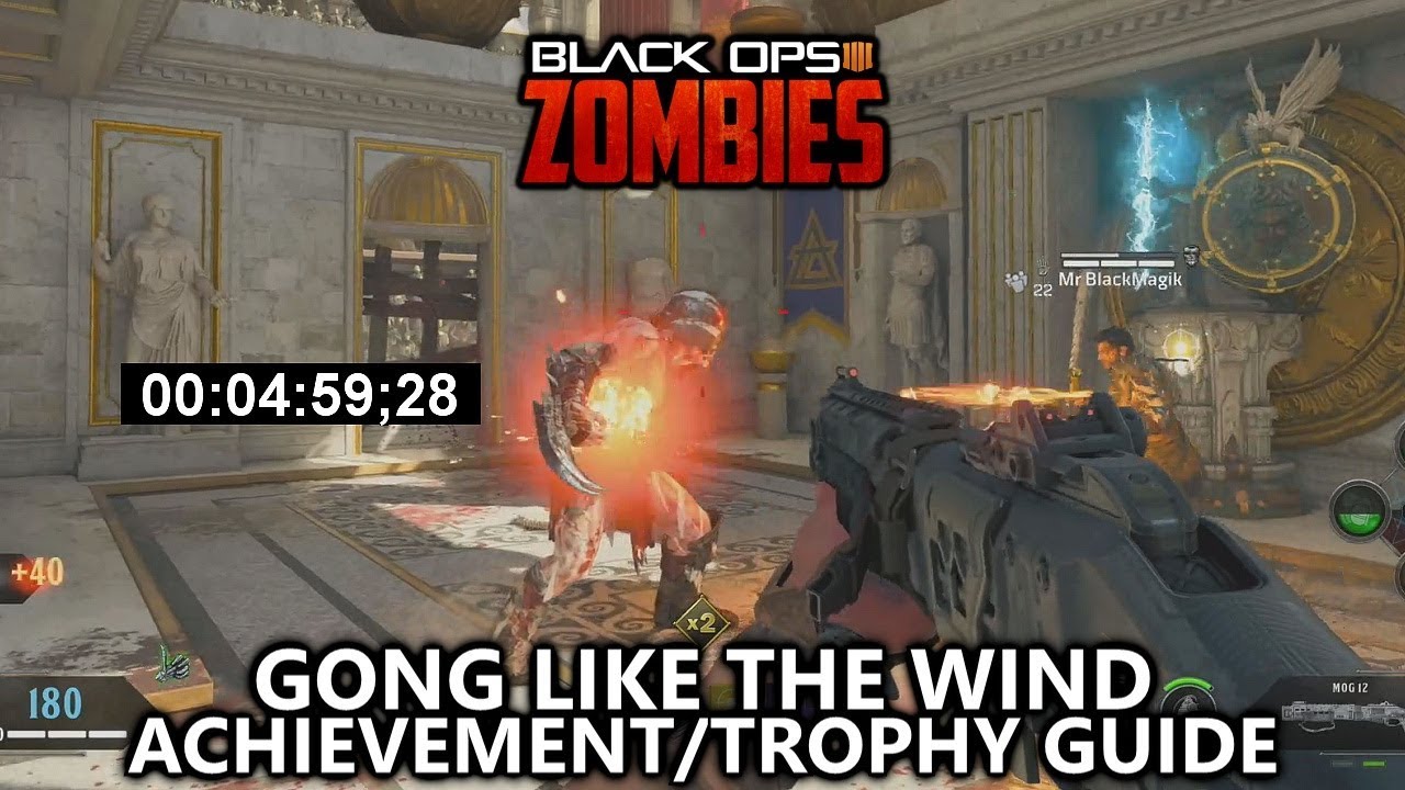 COD Black Ops 4 Zombies - Gong like the Wind Achievement/Trophy Guide - Defeat 8 Challengers in 5:00