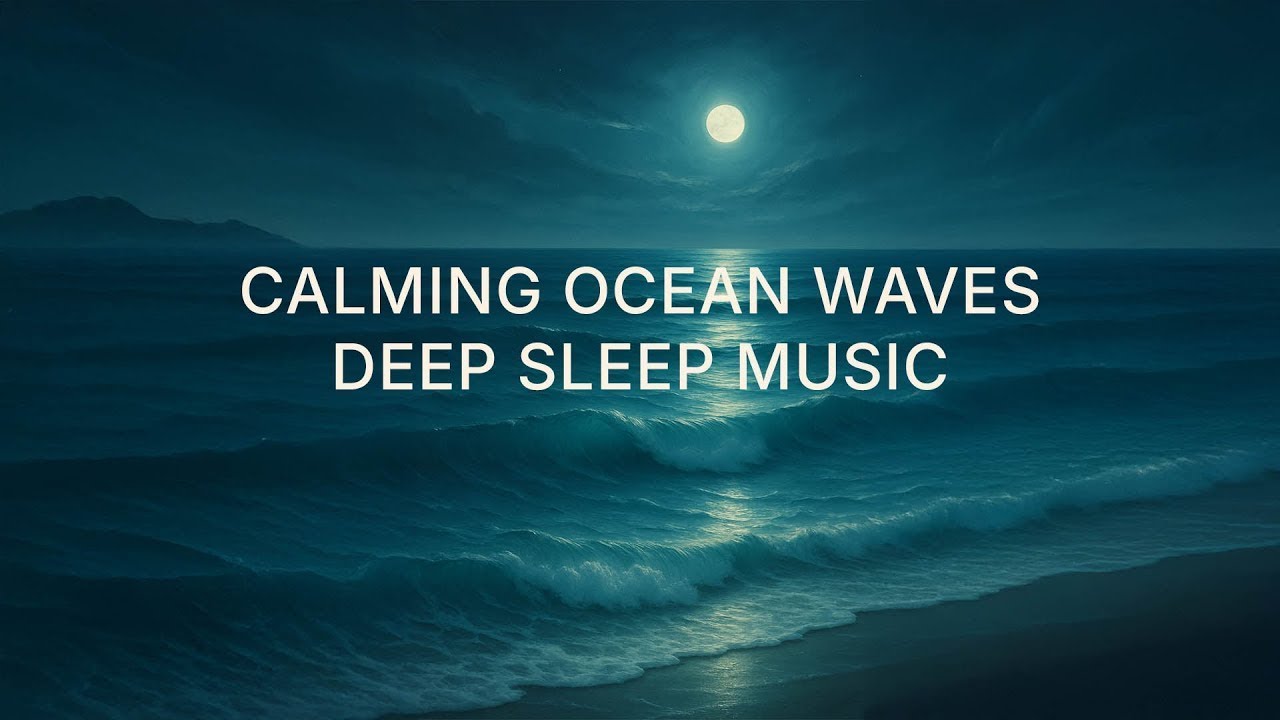 7 Hours of Calming Ocean Waves | 432 Hz  [Full Sleep Cycle]