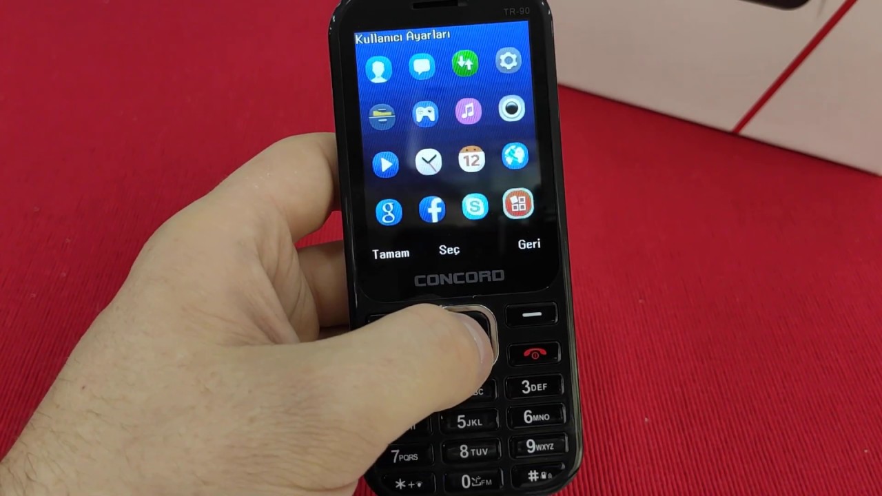 Concord TR90 Büyük Ekranlı Tuşlu Telefon İncelemesi