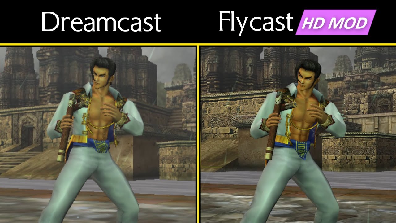 SoulCalibur | Dreamcast vs Flycast + HD Texture Pack