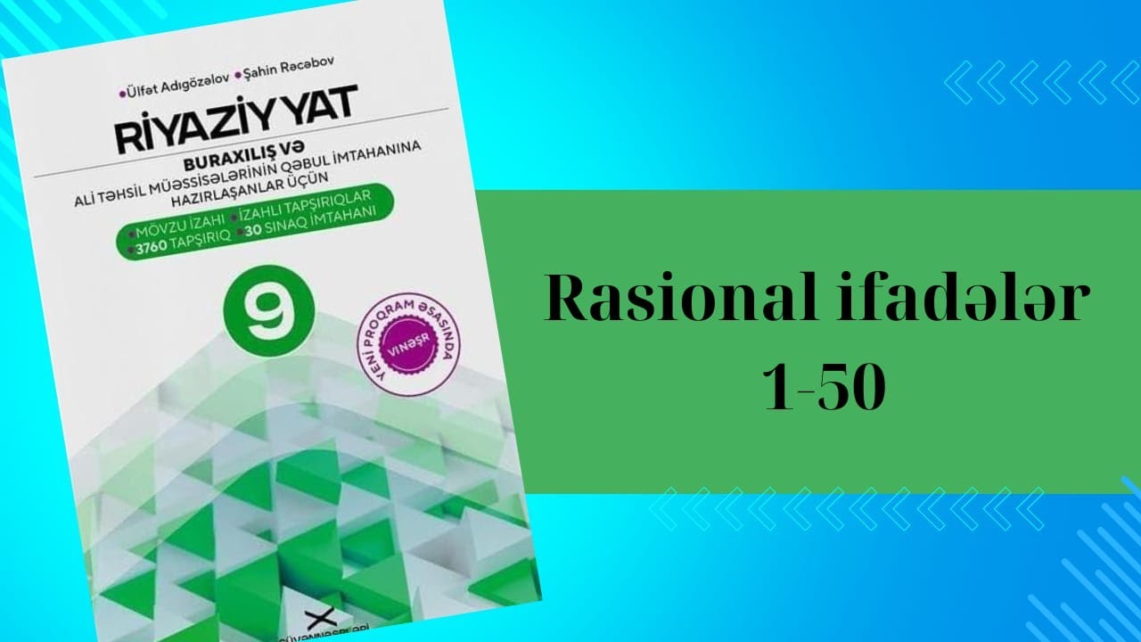 Rasional ifadələr 1-50 güvən 2024. #riyaziyyat #maths #güvən #güvənnəşriyyatı #dim #buraxilisimtahan