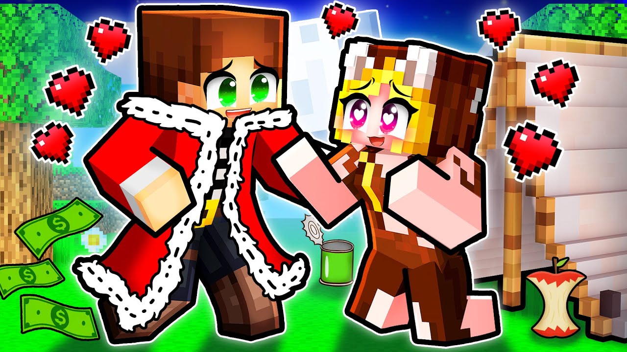 Povestea de *DRAGOSTE* intre un REGE si o SATEANCA pe Minecraft...