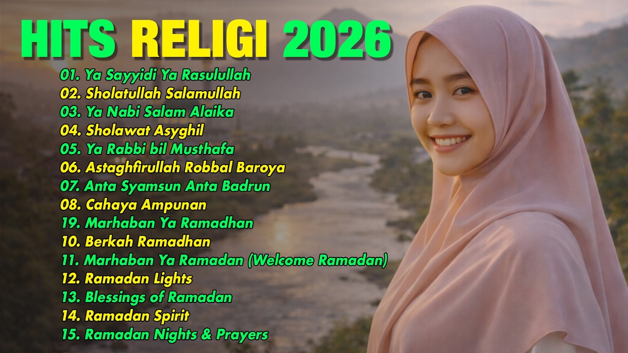 Playlist Islami 🎧 Paling Banyak di Dengar & Dicari, Sholawat & Lagu Religi, Rejeki Ngalir Hati Damai