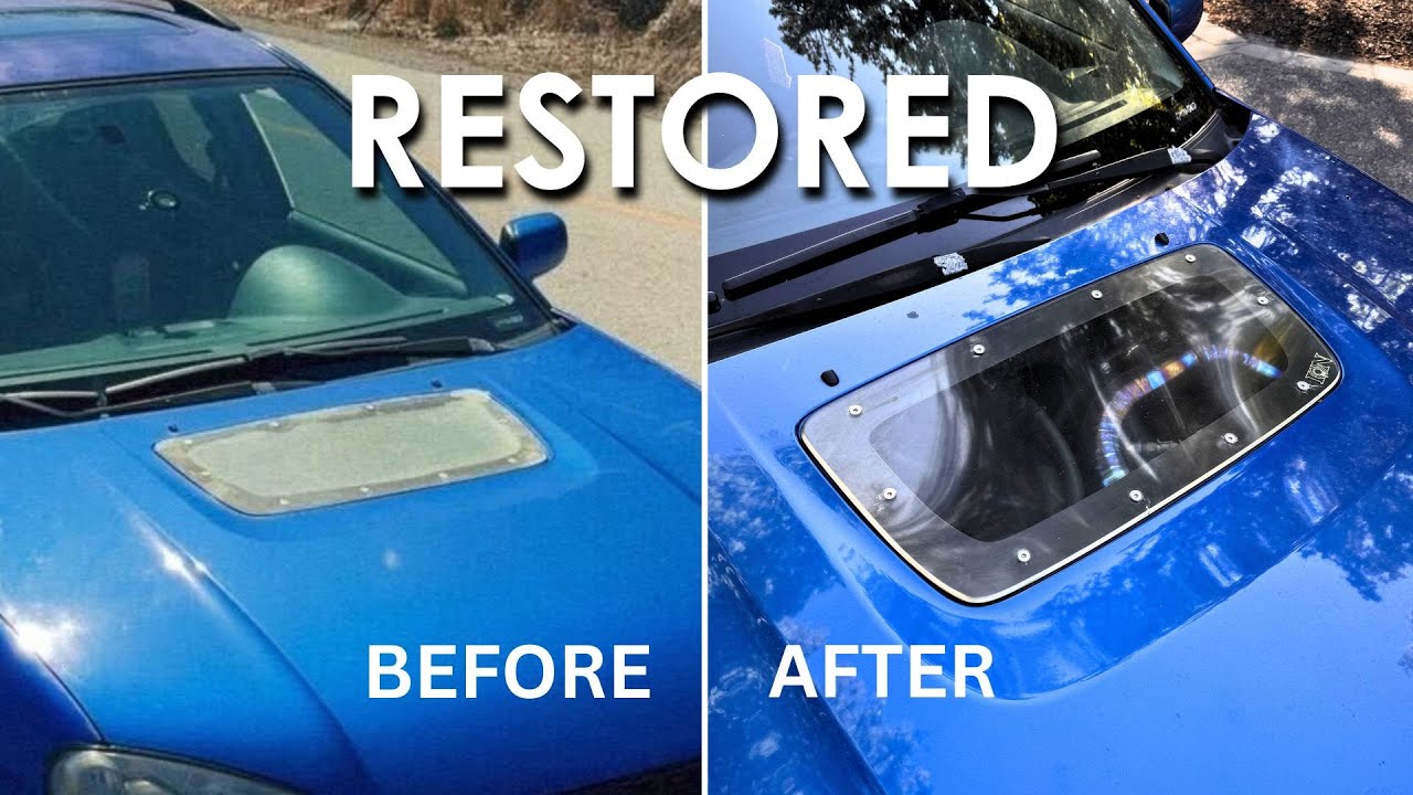 Reviving My WRX Hood Scoop Delete – From Faded to Factory Fresh(ish)!