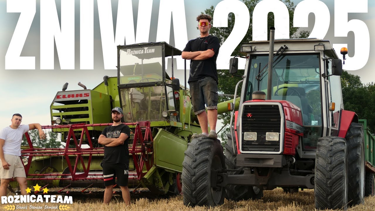 🌾 WESOŁE ŻNIWA Z ROŻNICATEAM | NOWY NABYTEK! | CLAAS CONSUL & MASSEY FERGUSON 3060 | RożnicaTeam