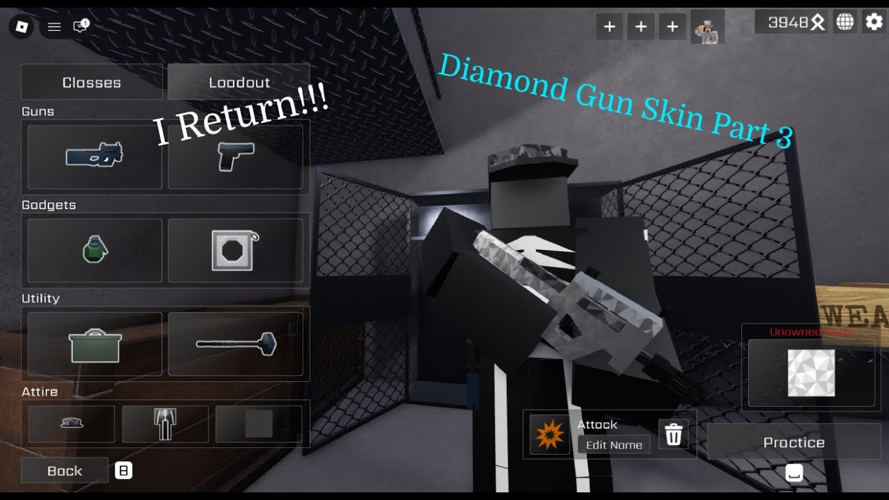 I'm back! Road to Diamond Gun Skin | Part: 3 (Roblox)