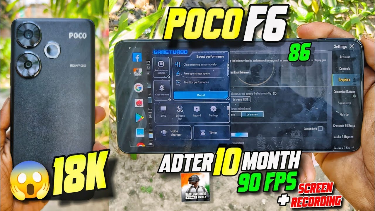 POCO F6 AFTER 10 MONTH BGMI TEST 90 FPS + RECORDING | BATTERY DRAIN🔋+HEATING TEST 2025🤔