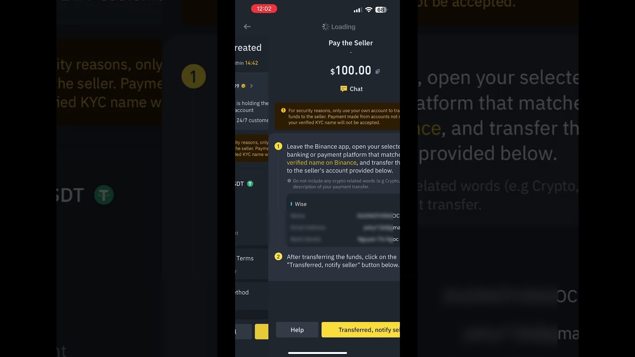 Binance Deposit with P2P Trading and Wise #shorts #investment #binance #crypto #p2ptrading #wise