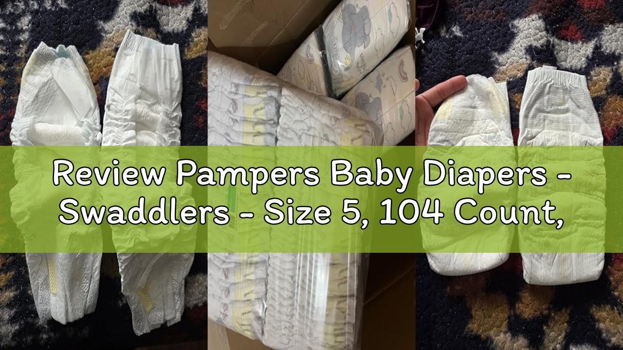 Review Pampers Baby Diapers - Swaddlers - Size 5, 104 Count, Ultra Absorbent Disposable Infant Diape