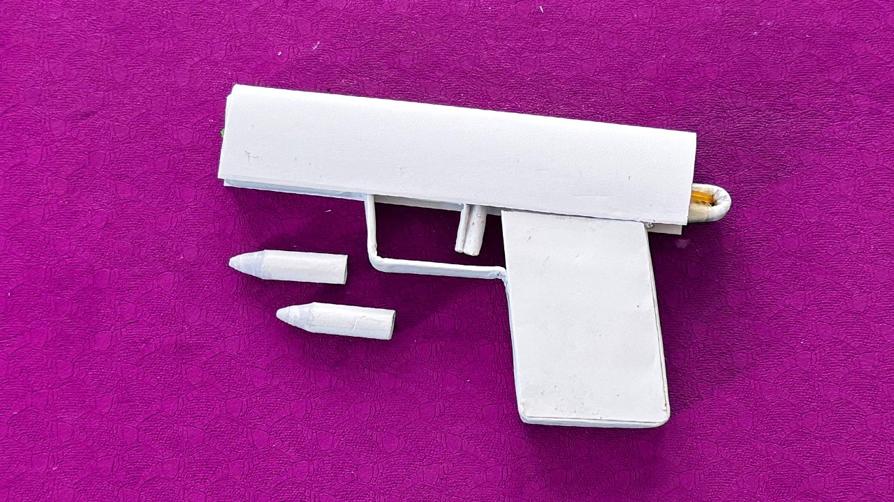 紙鉄砲の作り方, 折り紙銃打てるかっこいい