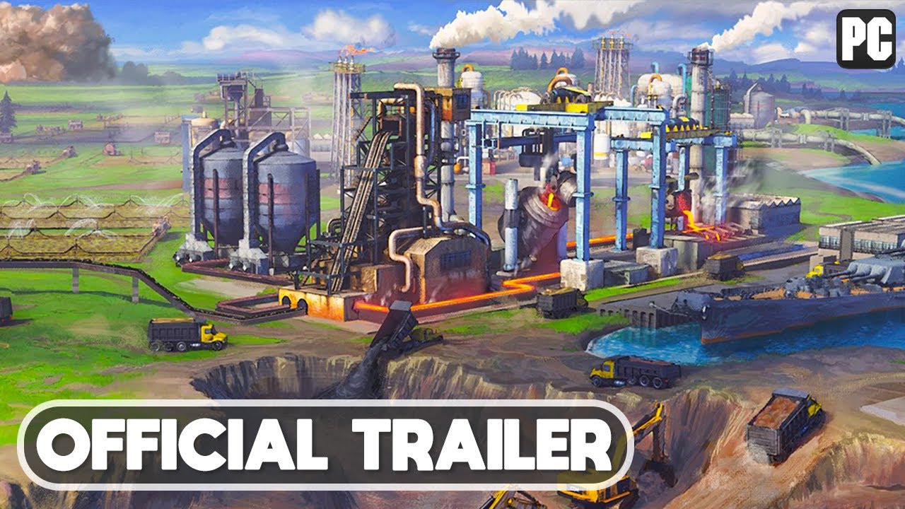 Captain of Industry - Gameplay Trailer (New Colony & Factory Simulation Game)