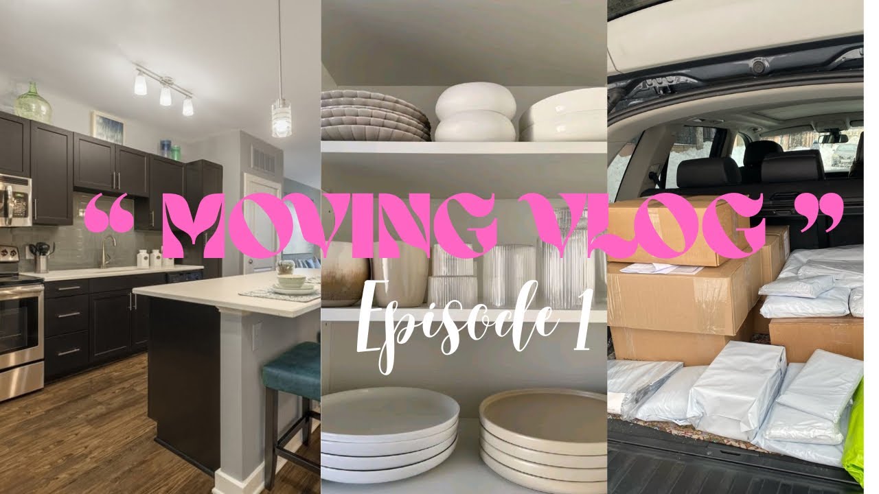 MOVING INTO MY FIRST APARTMENT PT 1 | EMPTY APT TOUR | SETTING UP MY KITCHEN | CLEANING + MORE