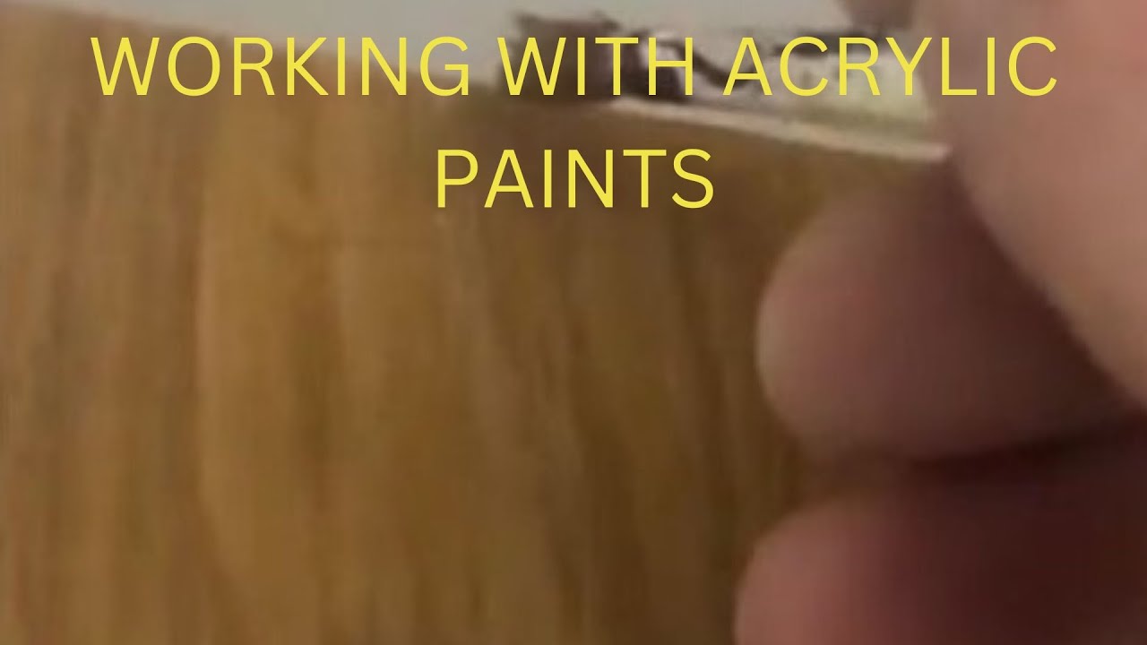 Repairs with acrylic paints