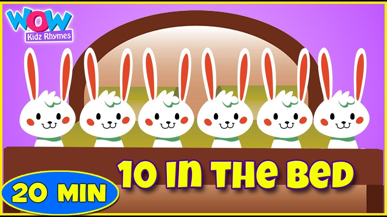 Ten In The Bed- Nursery Rhymes In English | Kids Songs In English | Baby Songs | Wow Kidz Rhymes
