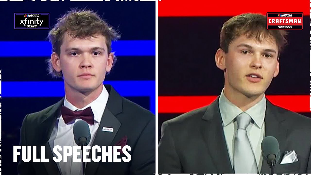 Jesse Love and Corey Heim's FULL Championship Speeches From Phoenix | 2025 NASCAR Awards