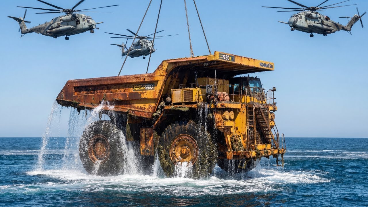 Reviving the Komatsu 930E Monster | Giant Mining Truck Salvaged from the Ocean Floor