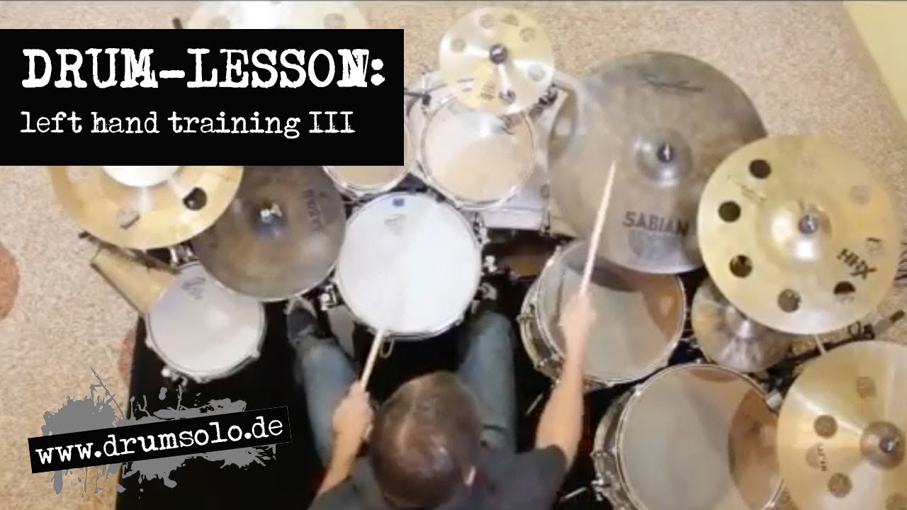 DRUM-LESSON: Left Hand Training (Fills) | by Patrick Metzger