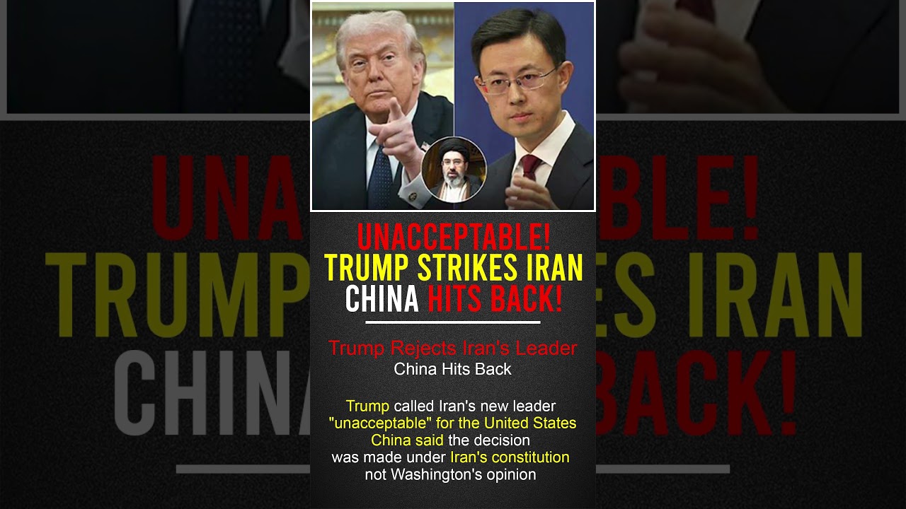 BIG News: China Hits Back After Trump&rsquo;s Remark on Iran&rsquo;s Leader