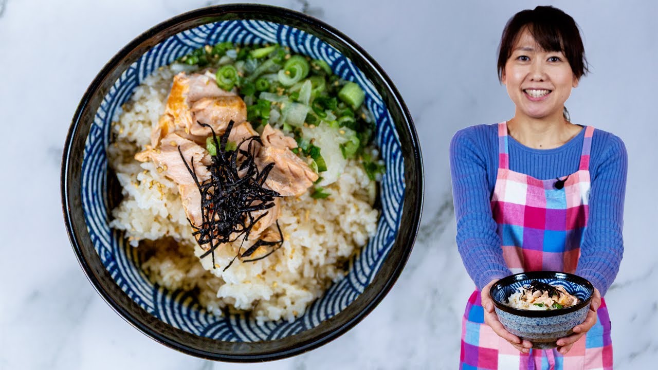 Dashi chazuke | ochazuke avec du dashi et du saumon | recette japonaise facile et rapide