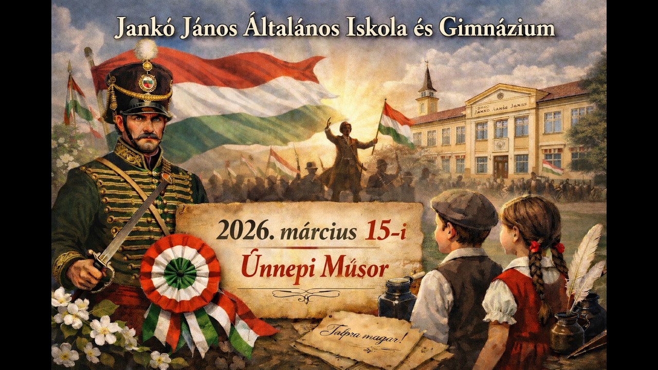 2026. március 15. - Ünnepi műsor - Jankó János Általános Iskola és Gimnázium