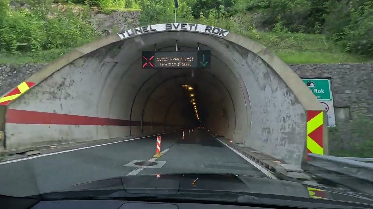 9 #tunnel #SvetiRok 5681m under #velebit #mountain #croatia direction #split #dalmatia #dubrovnik